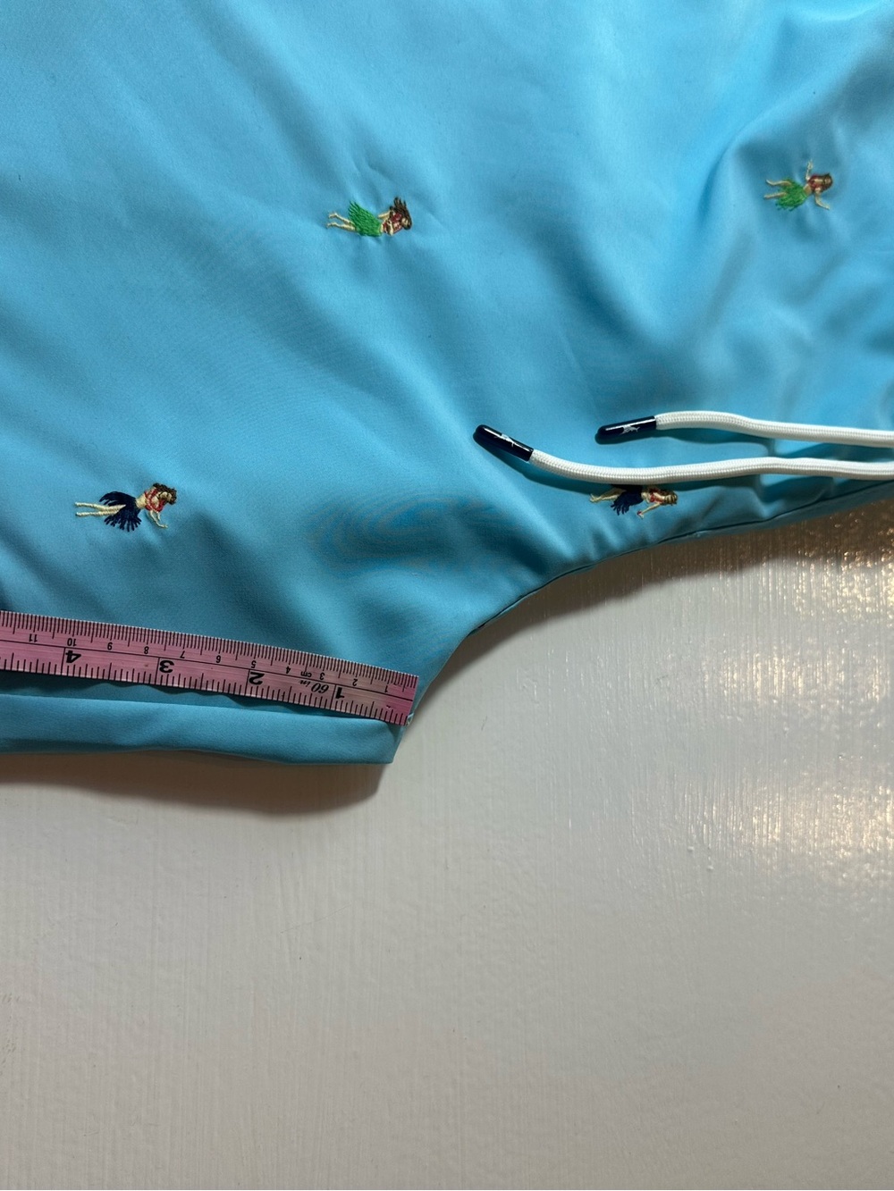 NWT Tommy Bahama XL/TG Men’s Light Blue Hula Dancer Swim Board Shorts,UV PROTECT - Picture 9 of 10